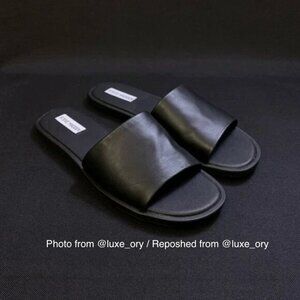 STEVE MADDEN Kaya Leather Slide Sandals Women’s 10 US Black